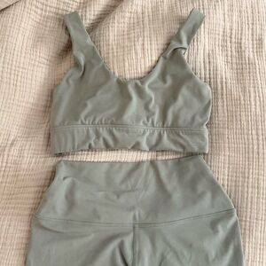 Varley Olive Green Activewear Set